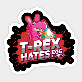 Funny Easter eggs T-Shirt Tyrannosaurus Rex Easter Gift Sticker